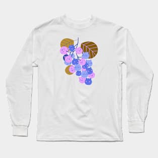 Grape Cats Long Sleeve T-Shirt